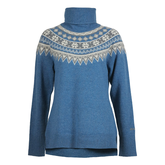 Scandinavian Roll Neck Blue Denim i gruppen Kläder & Accessoarer  / Damkläder hos Familjekortet Sverige AB (10007_2240781)