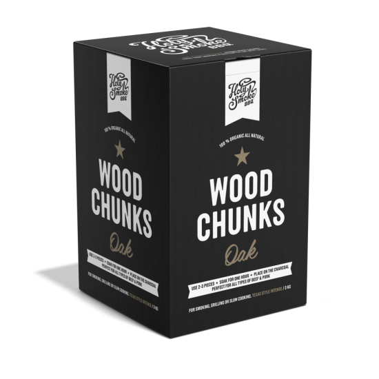 HOLY SMOKE BBQS SMOKE WOOD CHUNKS OAK 3 KG i gruppen Mat & Dryck / Mat hos Familjekortet Sverige AB (10020_HSBBQ-3-SWOAK)