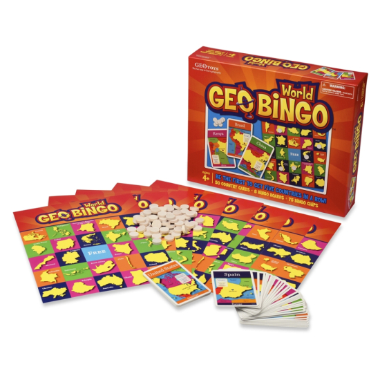 GEO Bingo Världen - pedagogiskt sällskapsspel för barn i gruppen Barn & Baby / Spel hos Familjekortet Sverige AB (10093_2261)