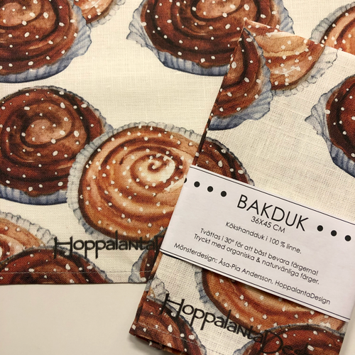 Bakduk, Kanelbulle 36x45 cm 1