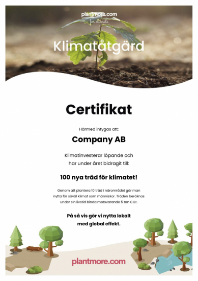 Plantera 10 träd! Klimatsmart gåva - digitalt gåvobevis i gruppen Högtider / Jul / Sista-minuten-julklappar hos Familjekortet Sverige AB (10214_004)