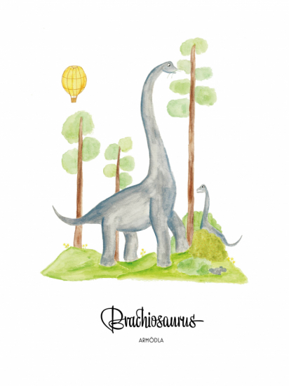 Print 30x40 cm - Brachiosaurus 1