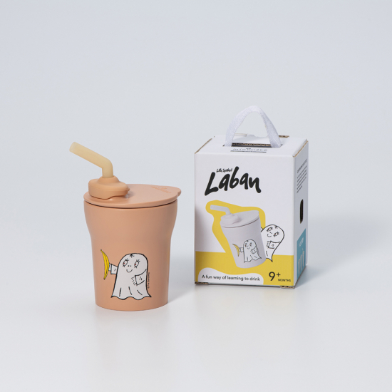 Spöket Laban 1-2-3 Sip! Barnmugg - Toffee i gruppen Barn & Baby / Äta & Dricka hos Familjekortet Sverige AB (10248_LBCPT)