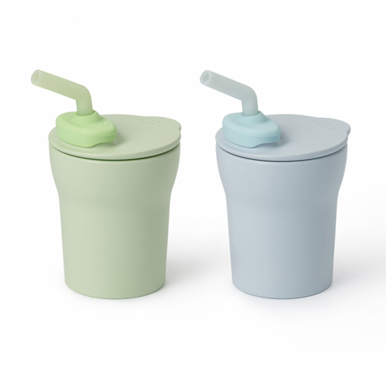 1-2-3 Sip! Cup 2-pack - Aqua/Keylime i gruppen Barn & Baby / Äta & Dricka hos Familjekortet Sverige AB (10248_MWSC2AK)