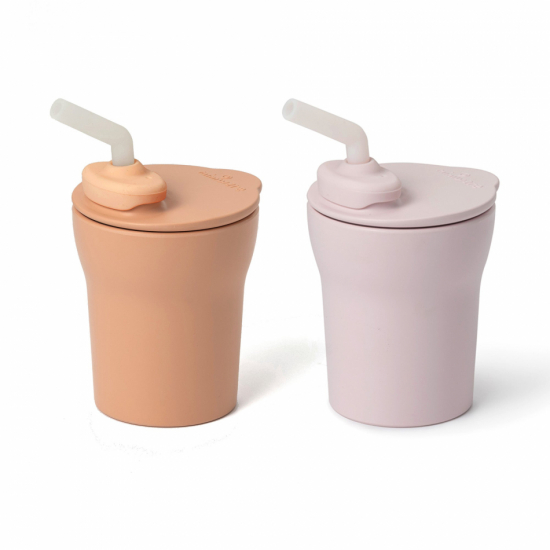 1-2-3 Sip! Cup 2-pack - Cotton Candy/Toffee i gruppen Barn & Baby / Äta & Dricka hos Familjekortet Sverige AB (10248_MWSC2CT)