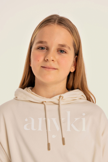 Anyki Hoodie Beige Storlek 134-140 cm i gruppen Barn & Baby / Barnkläder hos Familjekortet Sverige AB (10258_125-HDE-134-BE)